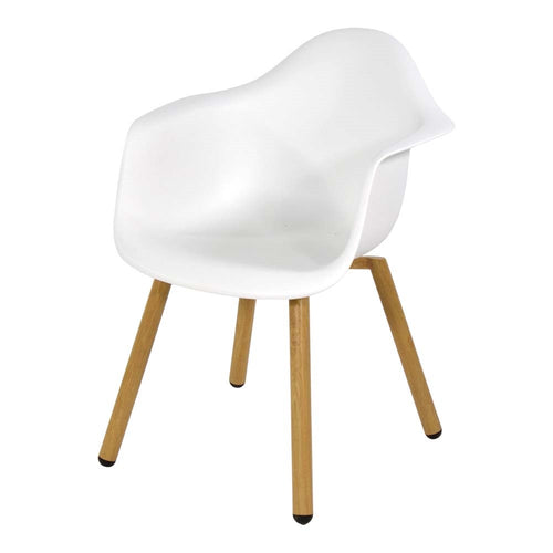 Lesli Living bistrostoel Montreux - wit - 62,5x44x82,5cm - set van 4