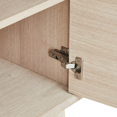 Furnhouse 4-deurs dressoir Porto - Witte olie - MDF, Eikenfineer - 42x212x79