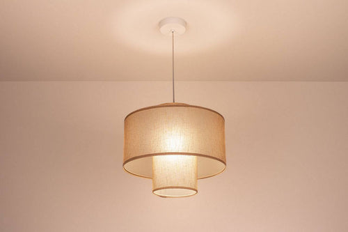 bpskoncept hanglamp Twin - beige - Ø35 cm