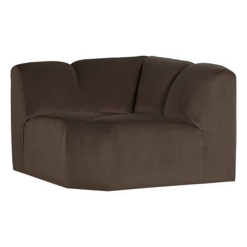 WOOOD hoekelement recht Mojo - Velvet - Bruin - 74x105x105