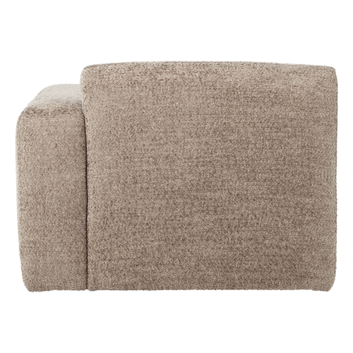 WOOOD 1-zits bank arm rechts Mojo Base - Wollig - Donkerzand - 74x105x97