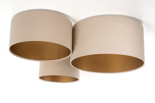 bpskoncept plafondlamp Tria - beige velours