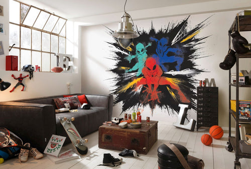 Sanders & Sanders fotobehang Spider-Man multicolor - 300 x 280 cm - 612102