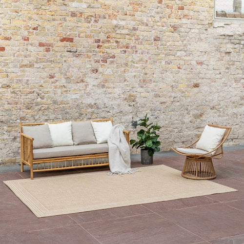 Interieur05 Jute buitenkleed Naturel Visgraat Border - 160 x 230 cm - vtwonen shop