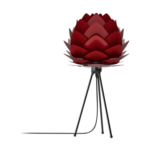 Umage Aluvia Mini tafellamp ruby red - met tripod zwart - Ø 40 cm - vtwonen shop