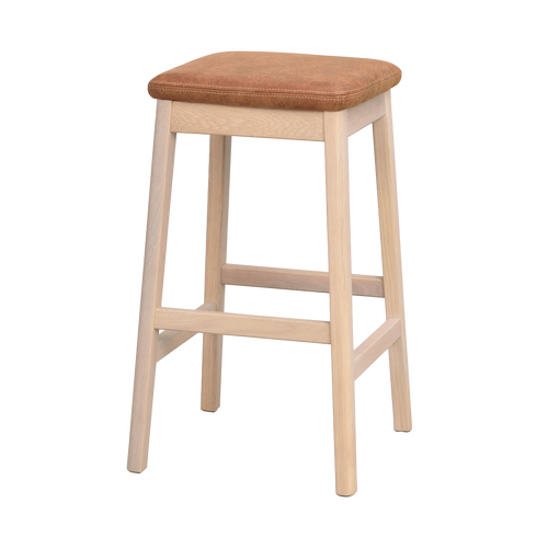 Rowico Home Livermore Eikenhouten Barkruk Whitewash - 68 cm - vtwonen shop