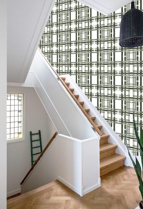 Catchii Behang Mondriaan Stripes green