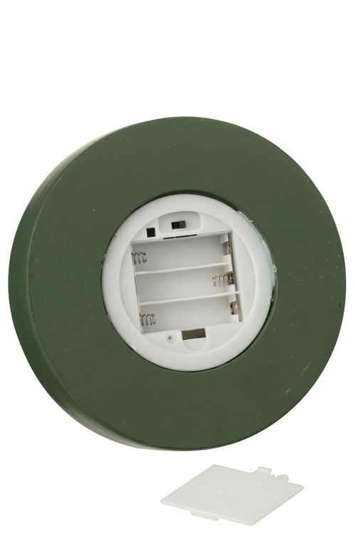 J-Line decoratie Stolp Notenkraker + Boom + Geschenken - kunststof - rood/donkergroen - LED lichtjes