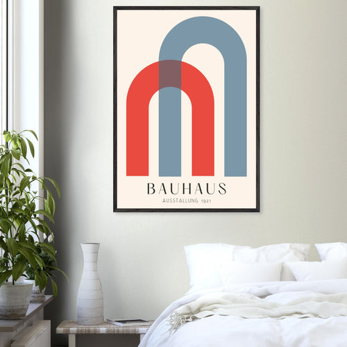 Artfulprints Poster Bauhaus - Ausstellung 1921   - 70x100 cm - Meerkleurig