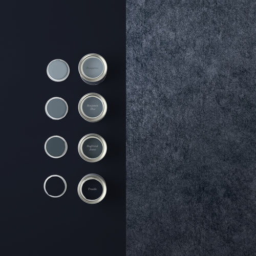 Graham & Brown Vliesbehang - Texture Plain Midnight - 10mx52cm - vtwonen shop