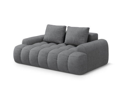 Cosmopolitan Design Bank Linz 2-zits, structurele stof grijs - 100x175x84cm
