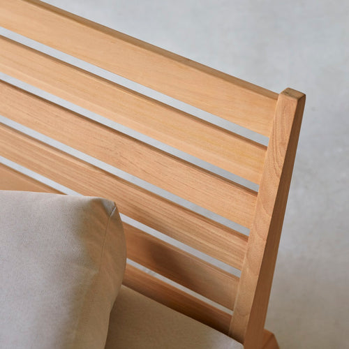 Tikamoon Fauteuil van massief teakhout - Wit - vtwonen shop