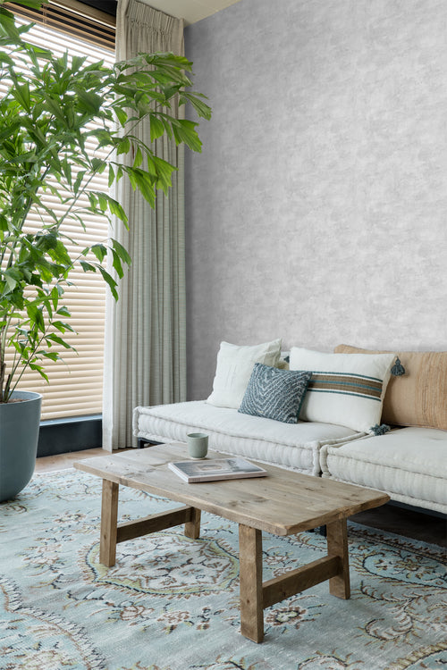 ESTAhome behang betonlook licht crème beige - 53 cm x 10.05 m - 138906