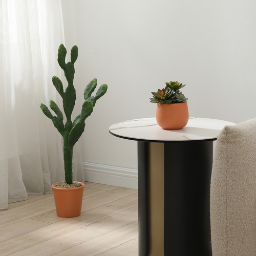 Sia Deco - Cactus in een pot - Groen - Polyester - H78 - vtwonen shop