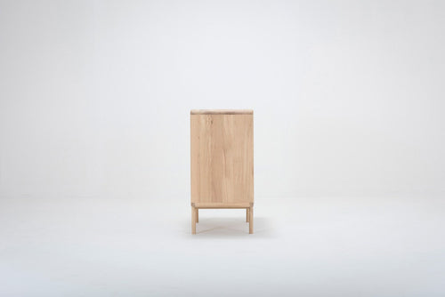 Gazzda Fawn Drawer Eikenhouten Ladekast - Whitewash - vtwonen shop