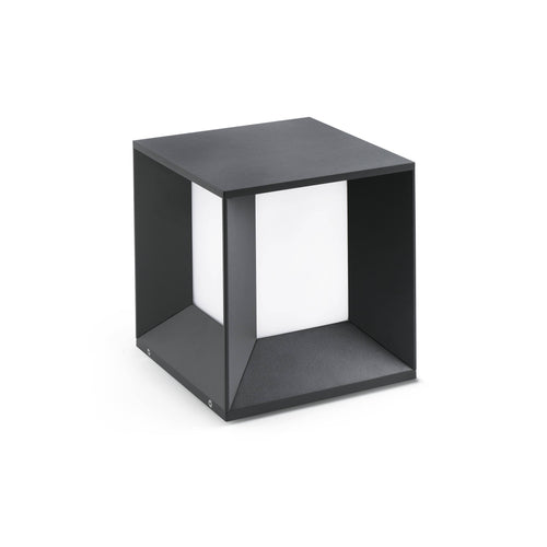 Faro Mila - LED-buitenlamp op sokkel wit, donkergrijs IP65