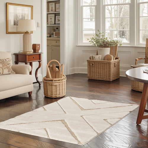 AFK Living vloerkleed  Romy - reliëfeffect - beige - 160 x 230 cm - vtwonen shop