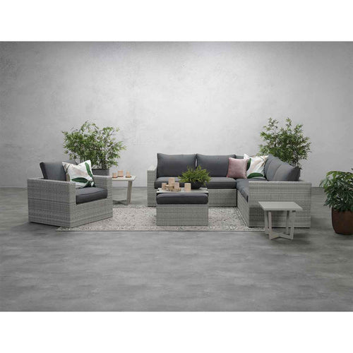 Garden Impressions loungeset Bruno licht grijs - 4 delig