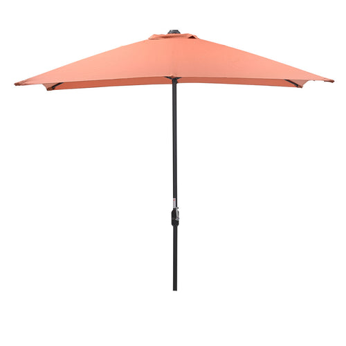 Garden Impressions stokparasol Lotus koper 250x250 cm met 40kg Eureka voet en hoes