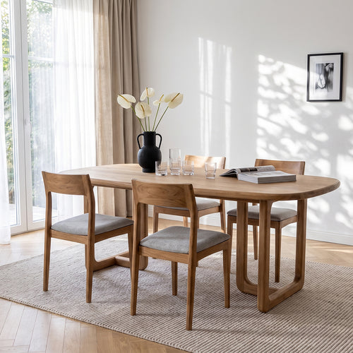Raw Materials Freya teak eetkamerstoel licht groen
