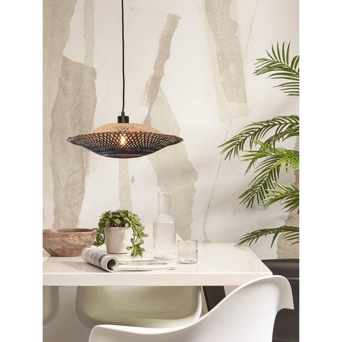 GOOD&MOJO hanglamp Kalimantan - zwart - Ø60cm