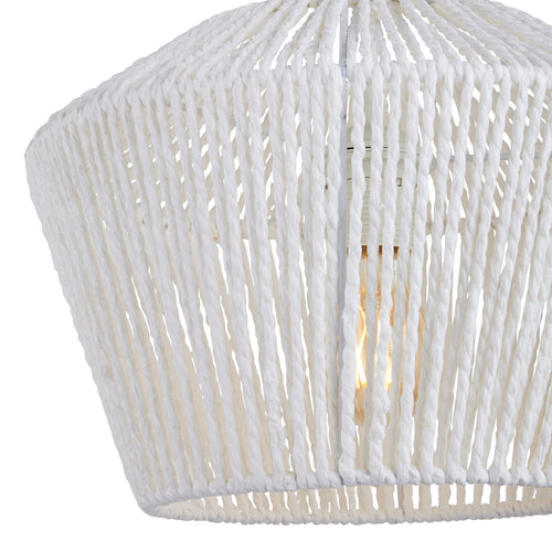 Lighto | Hanglamp Rotan Wit Ø31 cm | Aura - vtwonen shop