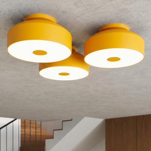 Sollux Lighting Plafondlamp OMIQ geel - 30x30x15cm