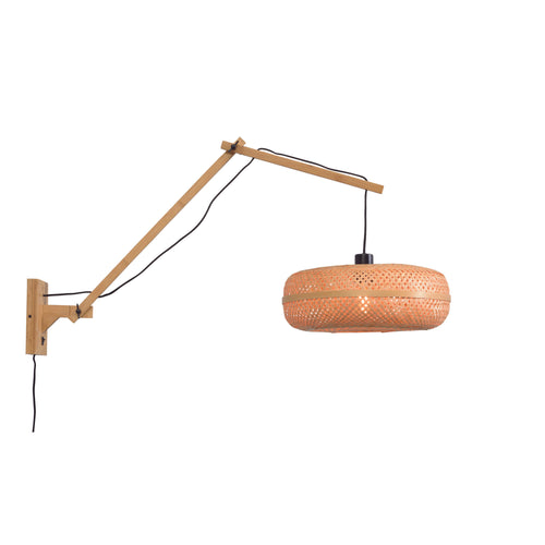 GOOD&MOJO wandlamp Andes - bruin - Ø40cm - vtwonen shop