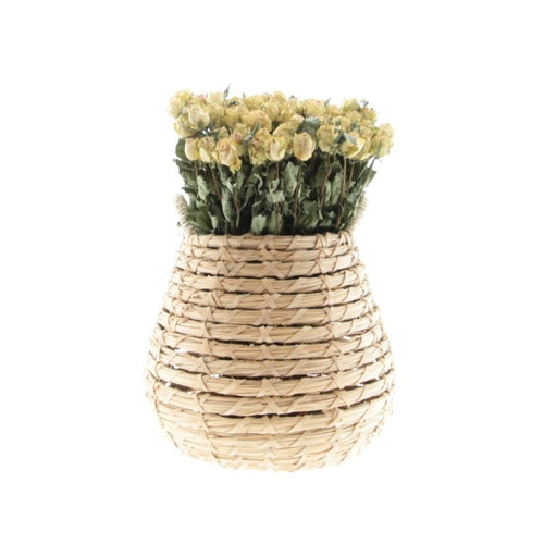 My Flowers.shop Tien gedroogde groen-witte rozen | Lengte 50 centimeter | Per bos te bestellen - vtwonen shop