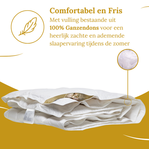 Ten Cate dekbed - 100% ganzendons - zomerdekbed - 200x200 - vtwonen shop