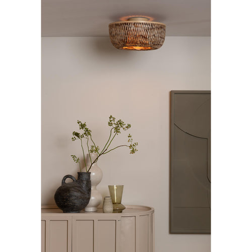 GOOD&MOJO plafonniere BARBADOS - bruin - Ø35cm - vtwonen shop