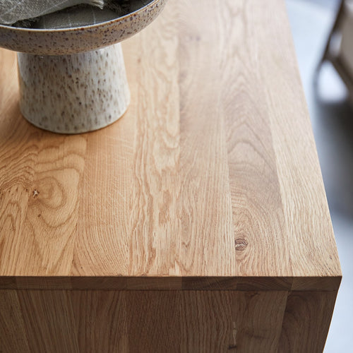 Tikamoon Lage boekenkast van massief eikenhout - Naturel - vtwonen shop