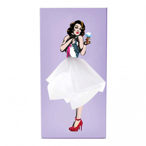 Spextrum Tissue Up Girl - tissuehouder - paars - vtwonen shop