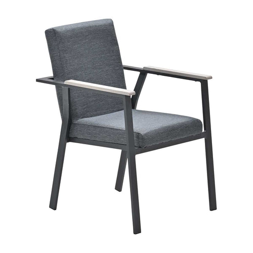 Garden Impressions tuinset Angela - Duuk - donker grijs - Ø150 cm - 6-delig