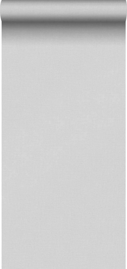 Sanders & Sanders behang linnenstructuur grijs - 53 cm x 10 m - 640430