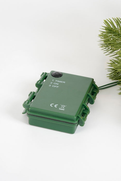 Black Box Trees Nagoya Kerstboom en Kerstkrans Set - 2 Kunstkerstbomen en 1 Krans met LED Verlichting - Groen