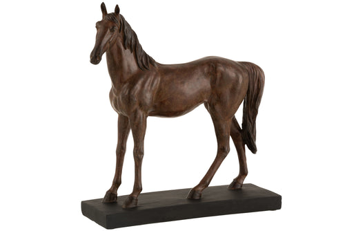J-Line decoratie Paard - polyresin - bruin - large - vtwonen shop