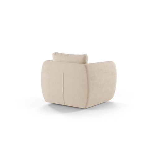 Cosmopolitan Design - Fauteuil Nimes boucle beige - 87x95.5x80cm