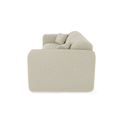 Sia Home - Express slaapbank dunlopillo 160cm MYRA - geweven stof beige 234cm