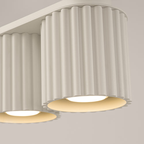 Sollux Lighting Plafondlamp AURA 2 beige GU10 - 21x10x12cm