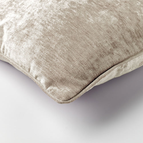 LEWY - kussenhoes 30x50 cm - glansvelours - Pumice Stone - beige