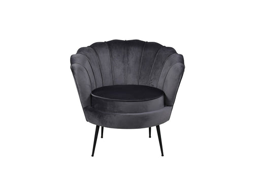 BRAM Fauteuil Ilora - Grijs Velours - vtwonen shop