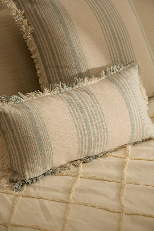 Calma House Kussenhoes Creta - Turkoois - 30x60