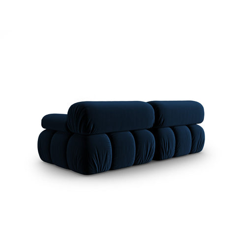 Cosmopolitan Design - Modulaire bank Cortina 2-zits, flueel koningsblauw - 94x188x70cm