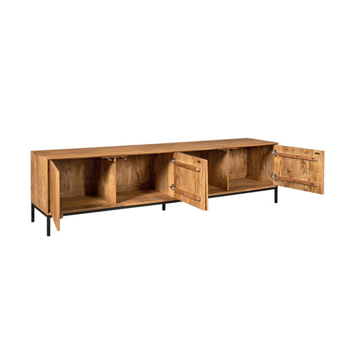 StarFurn Tv-meubel Madison - Naturel Hout - 210x45x55cm - vtwonen shop