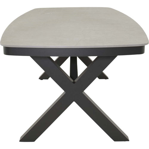 Lesli Living tuintafel Davos - grijs - 200x100cm