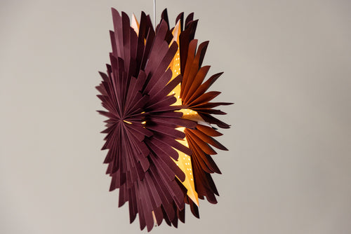 Rebellenclub Hanglamp Osaga - Donkerrood