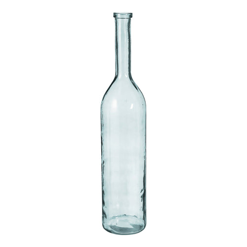 Mica Decorations Rioja Fles Vaas - H100 x Ø21 cm - Gerecycled Glas - Transparant - vtwonen shop