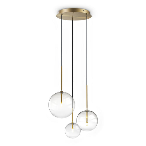 Ideal Lux EQUINOXE Hanglampcluster van messing, 3x G4