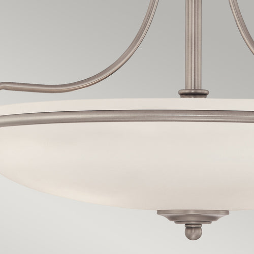 Elstead Griffin - 4-lichts semi-inbouw plafondlamp antiek nikkel, E27